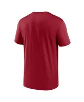 Men's Nike Cardinal Arizona Cardinals Horizontal Lockup Legend T-shirt