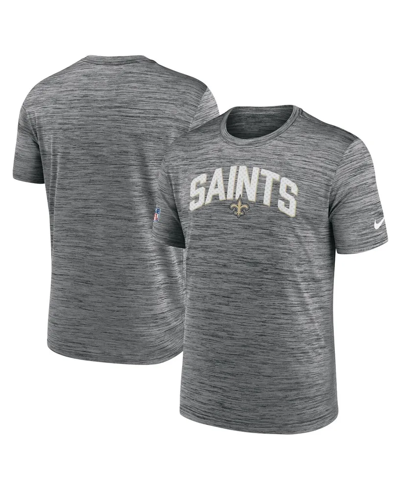 Men's Nike Gray New Orleans Saints Velocity Athletic Stack Performance T-shirt