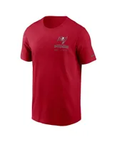 Men's Nike Red Tampa Bay Buccaneers Infograph Lockup Performance T-shirt
