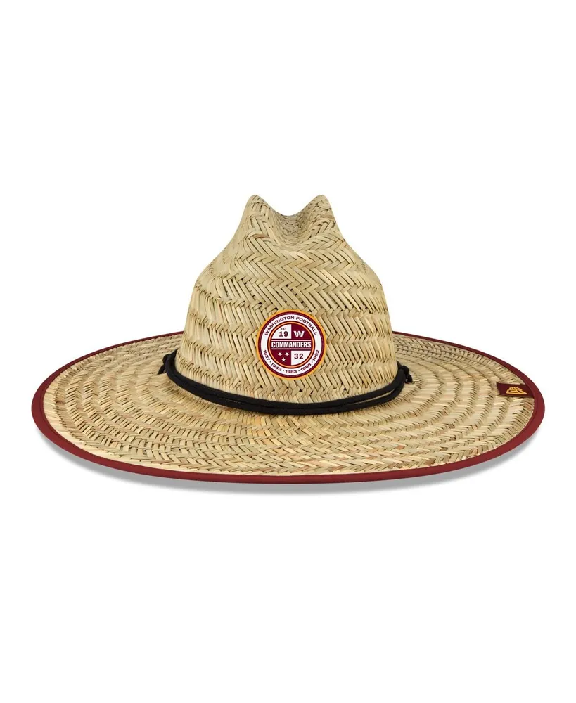 Men's New Era Natural Washington Commanders 2022 Nfl Training Camp Official Straw Lifeguard Hat