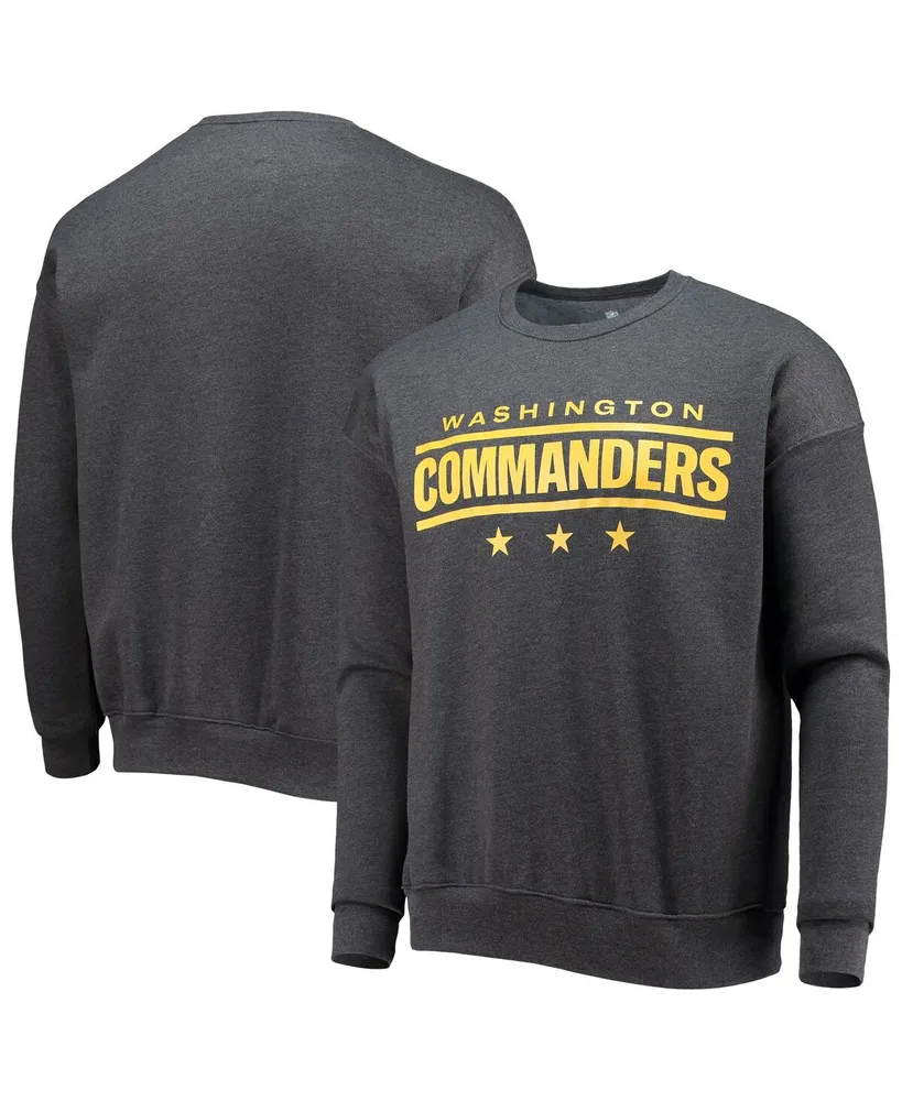 Men's Nfl x Darius Rucker Collection by Fanatics Charcoal Washington Commanders Star Sponge Fleece Pullover Sweatshirt
