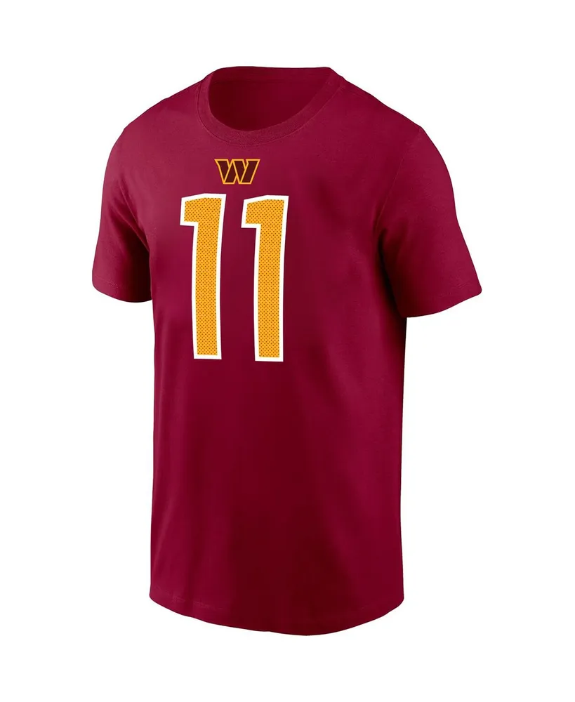 Men's Nike Carson Wentz Burgundy Washington Commanders Player Name & Number T-shirt