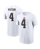 Men's Nike Deshaun Watson White Cleveland Browns Player Name & Number T-shirt