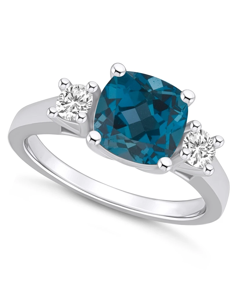 Macy's London Blue Topaz (2-3/4 ct. t.w.) and Diamond (1/3 Ring 14K Gold