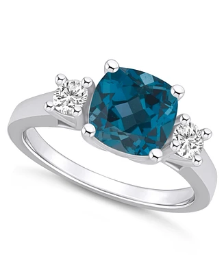 Macy's London Blue Topaz (2-3/4 ct. t.w.) and Diamond (1/3 Ring 14K Gold