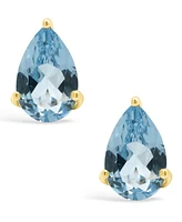 Macy's Topaz (2-1/10 ct. t.w.) Stud Earrings in 14K Gold