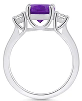 Macy's Amethyst and Diamond Ring (2-1/2 ct.t.w 1/3 ct.t.w) 14K Gold