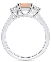 Macy's Morganite and Diamond Ring (1-3/8 ct.t.w 1/4 ct.t.w) 14K Gold