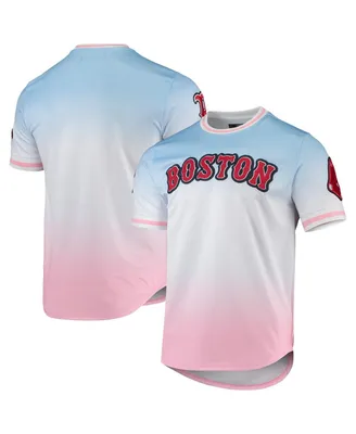 Men's Pro Standard Blue, Pink Boston Red Sox Ombre T-shirt