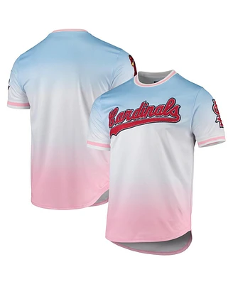 Men's Pro Standard Blue, Pink St. Louis Cardinals Ombre T-shirt