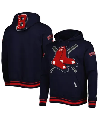 Men's Pro Standard Navy Boston Red Sox Mash Up Logo Pullover Hoodie