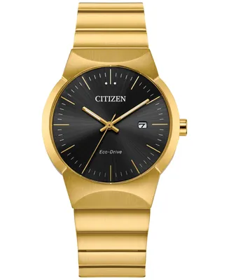 Citizen Eco-Drive Women's Axiom Gold-Tone Stainless Steel Bracelet Watch 32mm