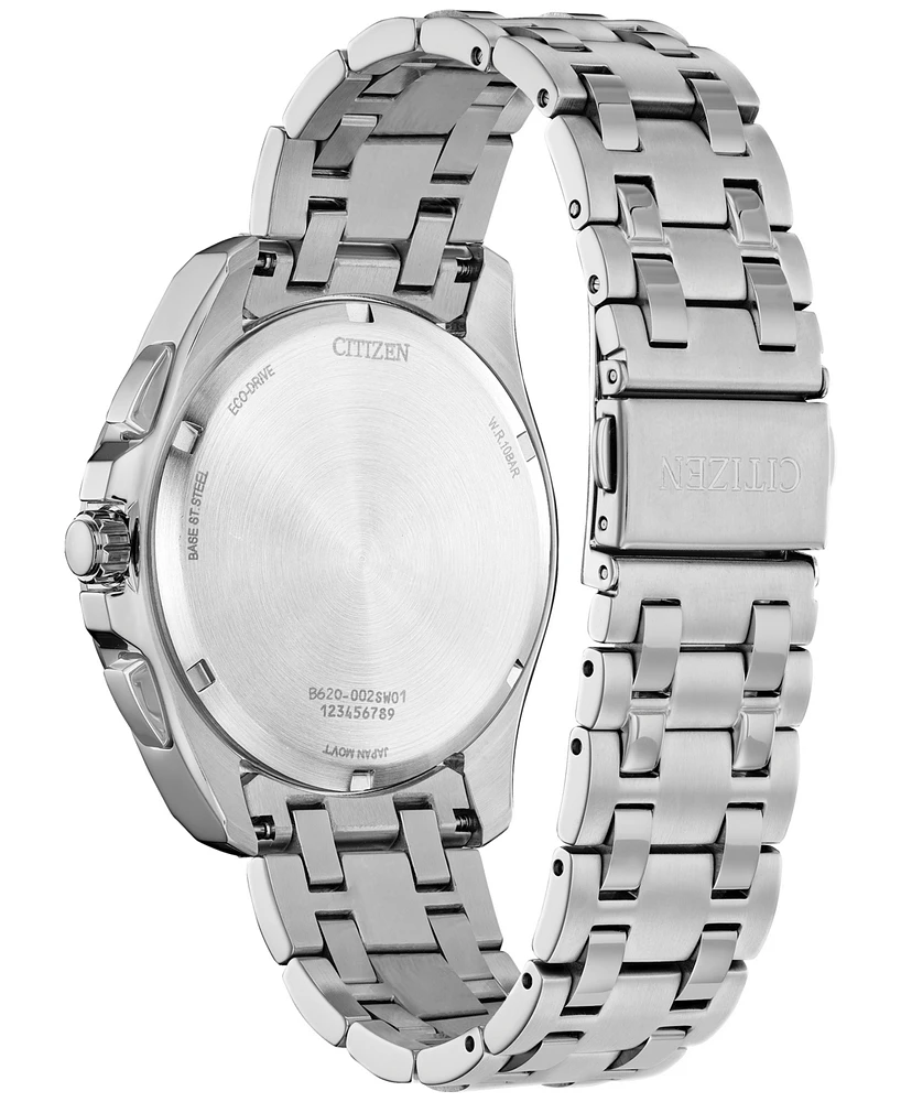 Citizen Eco-Drive Men's Chronograph Classic Stainless Steel Bracelet Watch 41mm