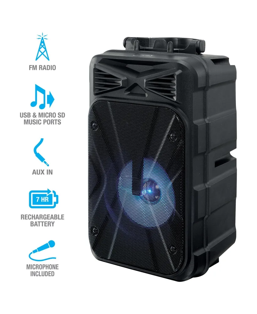 iLive Bluetooth Tailgate Party Karaoke Speaker, 5.91" x 4.84"