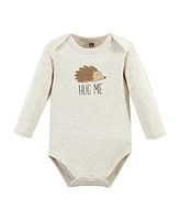 Hudson Baby Boys Unisex Cotton Long-Sleeve Bodysuits
