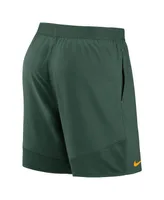 Men's Nike Green Green Bay Packers Stretch Woven Shorts