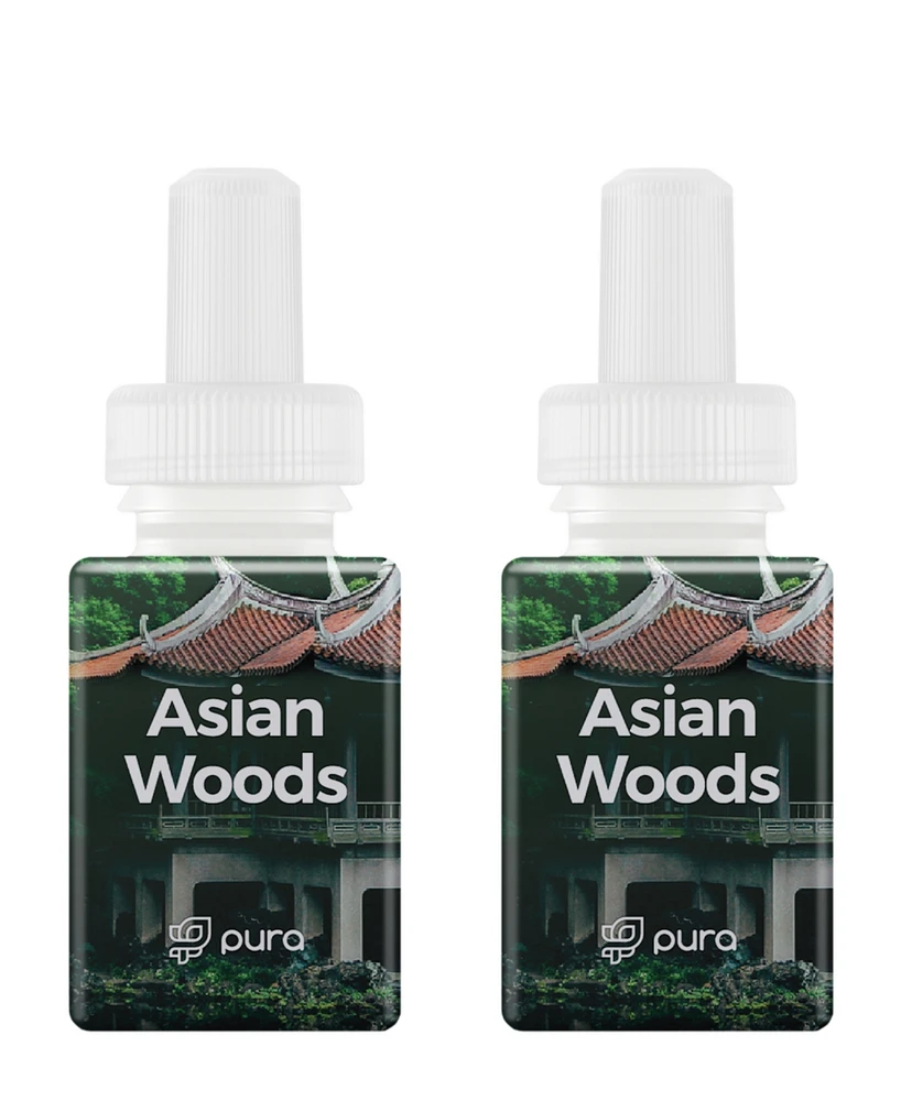 Pura Asian Woods - Smart Home Air Diffuser Fragrance - Smart Home Scent Refill - Up to 120-Hours of Premium Fragrance per Refill