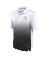 Steelers Men's Antigua Sensation Striped Polo - S