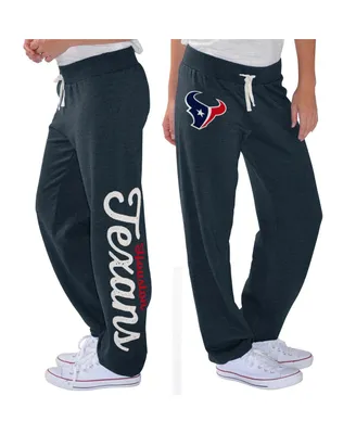 Women's G-iii 4Her by Carl Banks Navy Houston Texans Scrimmage Fleece Pants