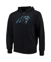 Men's G-iii Sports by Carl Banks Black Carolina Panthers Primary Logo Full-Zip Hoodie