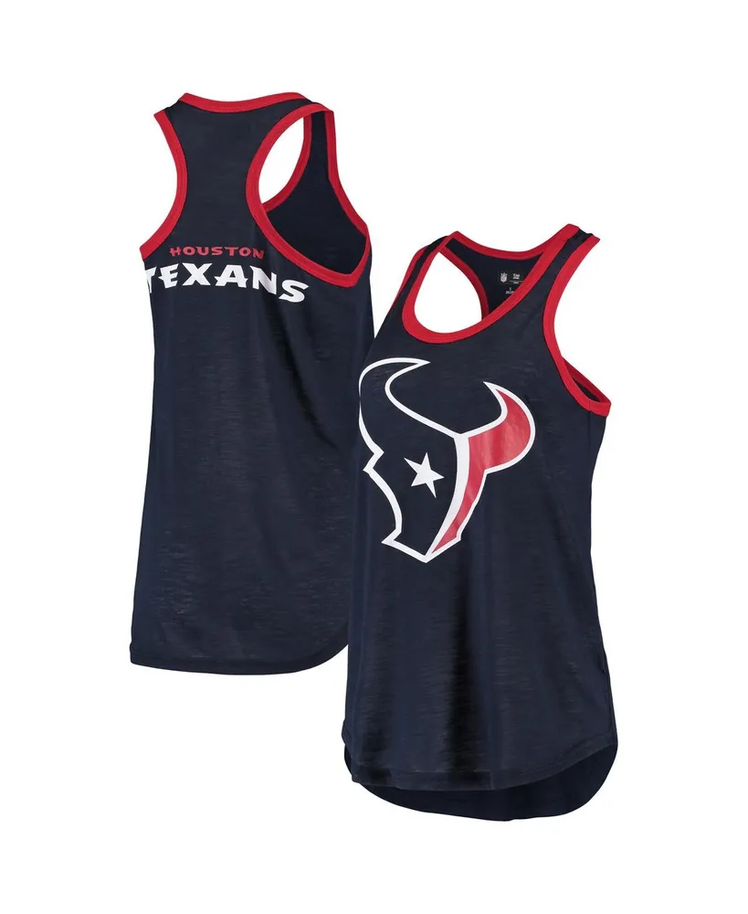 Women's G-iii 4Her by Carl Banks Navy Houston Texans Tater Tank Top