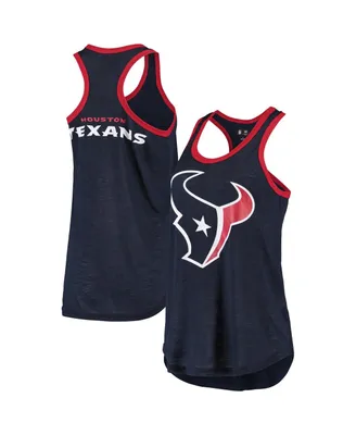 Women's G-iii 4Her by Carl Banks Navy Houston Texans Tater Tank Top