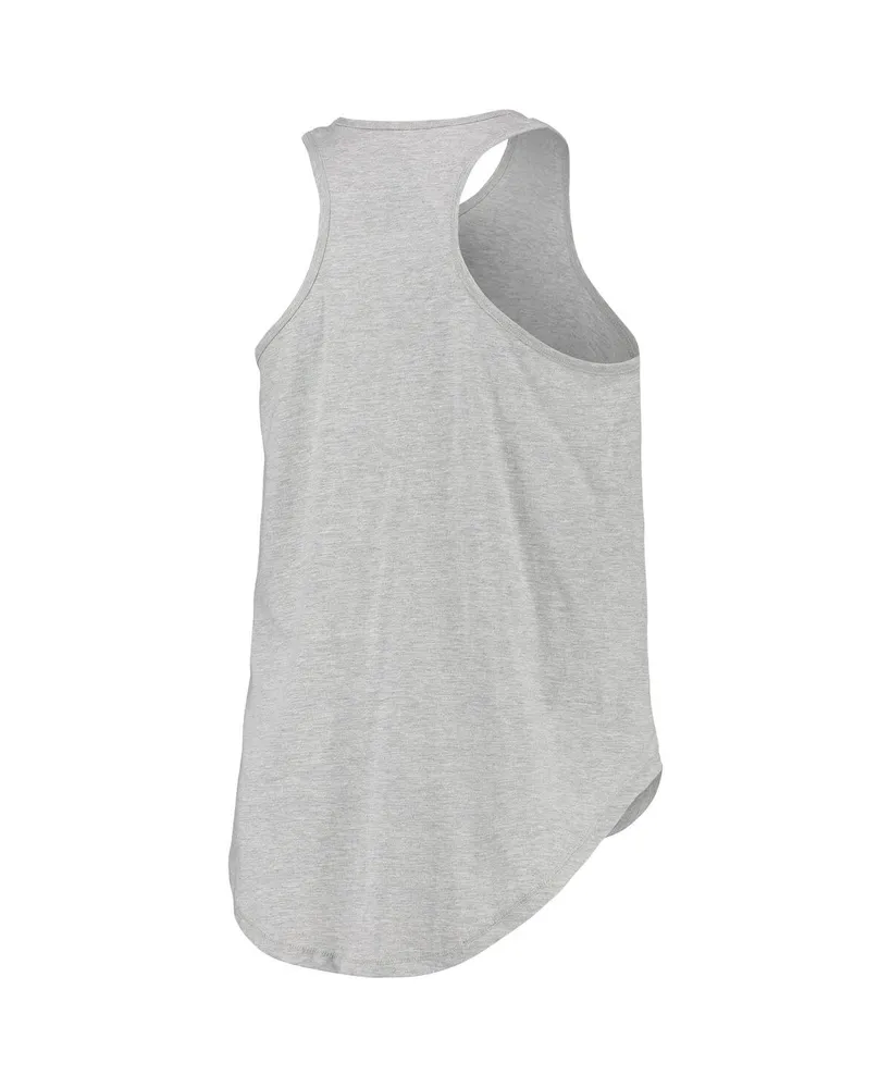 Women's Cleveland Browns Heathered Gray Plus Team Racerback Tank Top