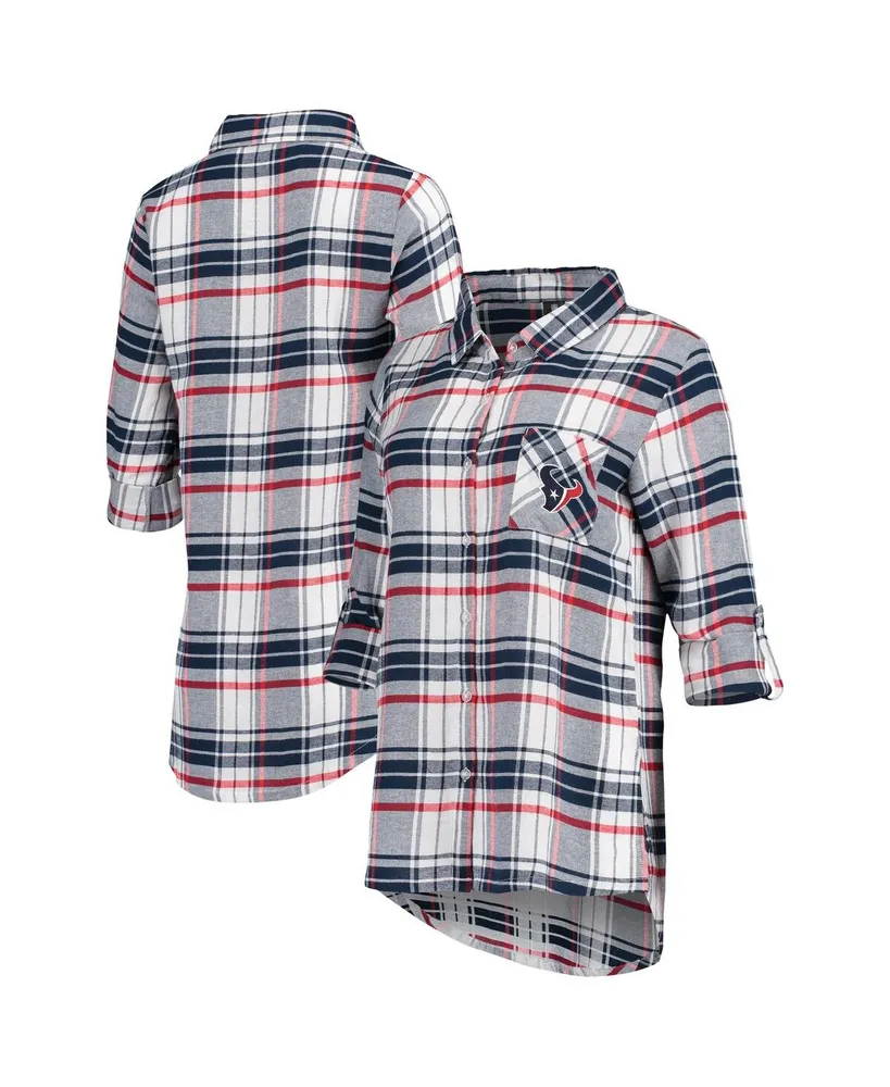 Concepts Sport Women's Navy Dallas Cowboys Plus Size Mainstay Flannel  Full-Button Long Sleeve Nightshirt - Macy's