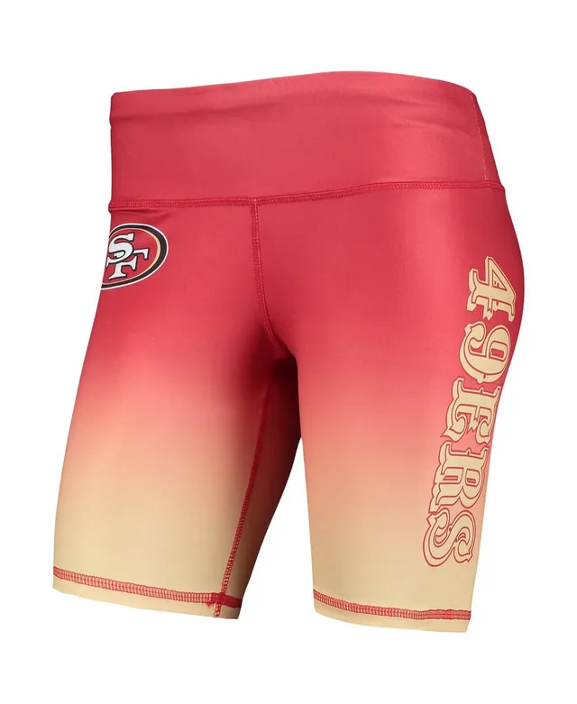 Foco Women's Foco Scarlet San Francisco 49ers Gradient Biker Shorts