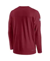 Men's Nike Cardinal Arizona Cardinals Lockup Performance Long Sleeve T-shirt