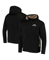 Men's Dunbrooke Black, Realtree Camo Seattle Seahawks Decoy Tech Fleece Full-Zip Hoodie