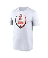 Men's Nike White Cleveland Browns Icon Legend Performance T-shirt