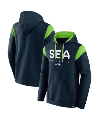 Men's Fanatics College Navy Seattle Seahawks Call The Shot Pullover Hoodie