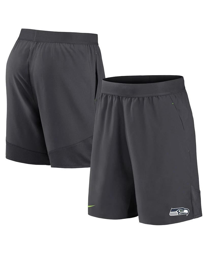 Men's Nike Anthracite Seattle Seahawks Stretch Woven Shorts