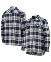 Men's Columbia Navy, White Dallas Cowboys Flare Gun Omni-Wick Button-Up Long Sleeve Shirt