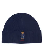 Polo Ralph Lauren Men's Solid Flag Bear Beanie