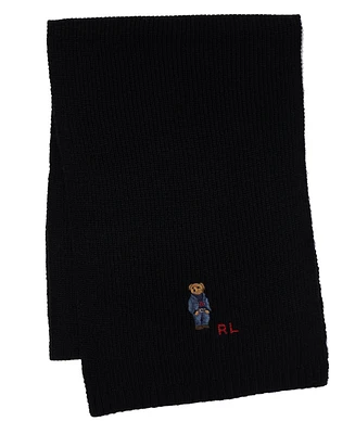 Polo Ralph Lauren Men's Solid Denim Bear Scarf