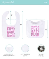 The Peanutshell Pastel Girls Terry Bibs, Pack of 10