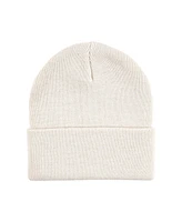 Hudson Baby Unisex Knit Cuffed Beanie 3pk, Cream Black