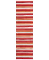 Liora Manne' Visions Ii Painted Stripes 2'3" x 8' Runner Outdoor Area Rug