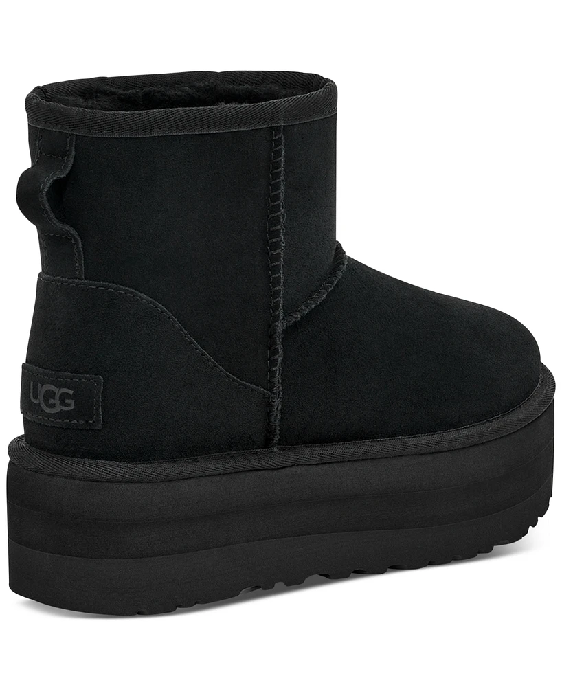 Ugg Women's Classic Mini Warm-Lined Platform Booties