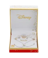 Disney Crystal Mickey Mouse Charm Bolo Bracelet (0.43 ct. t.w. / 0.01 ct. t.w.) in 14K Gold Flash Plated - Gold Two