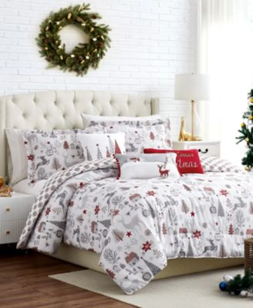 Holly Jolly Lane Reversable 6 Piece Comforter Set