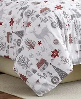 Holly Jolly Lane Reversable 6 Piece Comforter Set