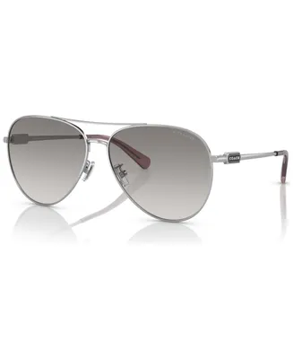 Coach Women's Sunglasses, HC7140 - Shiny Silver