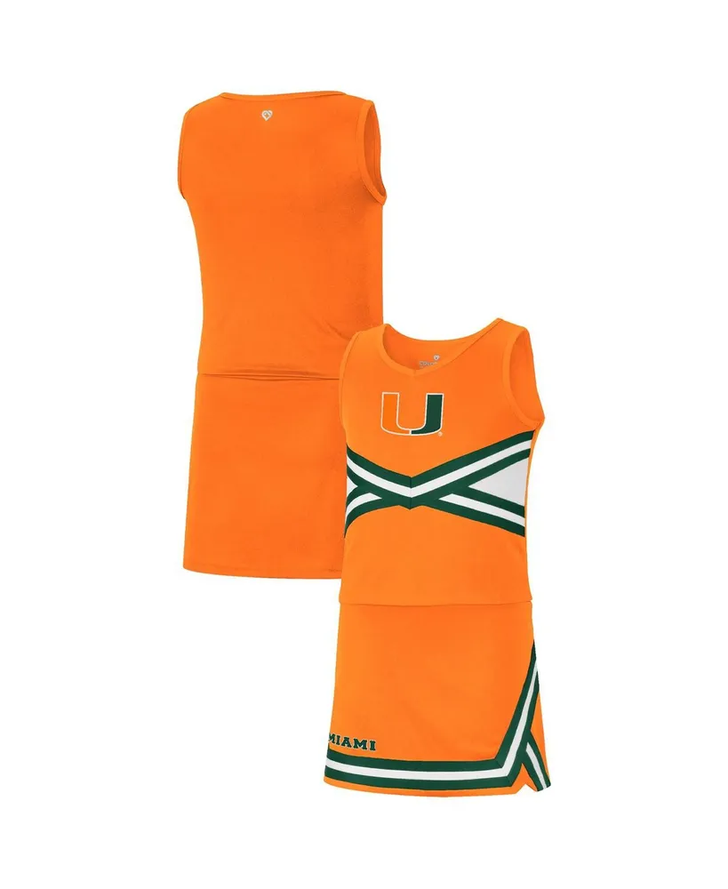 Big Girls Colosseum Orange Miami Hurricanes Carousel Cheerleader Set