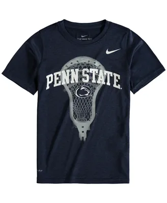 Big Boys Nike Navy Penn State Nittany Lions Lacrosse Performance T-shirt