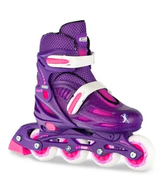 Crazy Skates 148 Adjustable Inline Skates For Girls And Boys - Unisex Skates - Adjust To Fit 4 Sizes