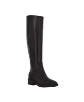 Calvin Klein Women's Botina Almond Toe Knee High Tall Riding Boots