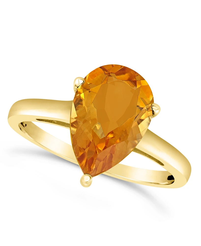 Macy's Citrine (2-3/4 ct. t.w.) Ring 14K Yellow Gold